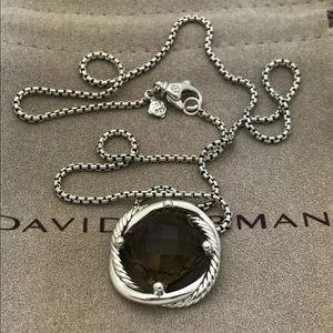 David Yurman 14mm Smoky Topaz Infinity Pendant